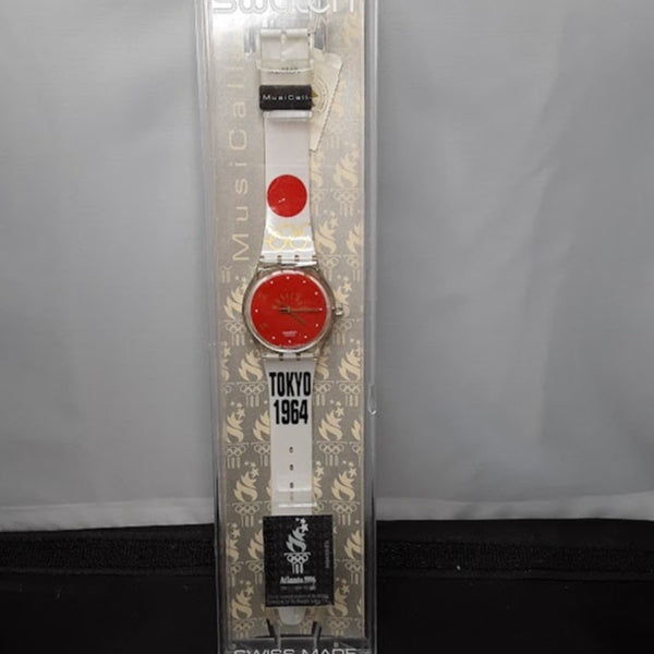Rare Vintage Tokyo 1964 Olympic Commemorative Watch - Swatch Wristban SEALED