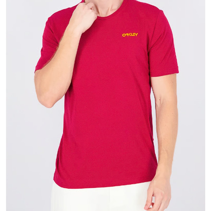 Oakley Shirt Iridium Tee Sundried Tomato Size Small mens T-Shirt Custom Fit