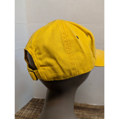 Vintage Mid-Century Coors Light Yellow Snapback Baseball Cap Hat Retro Y2K
