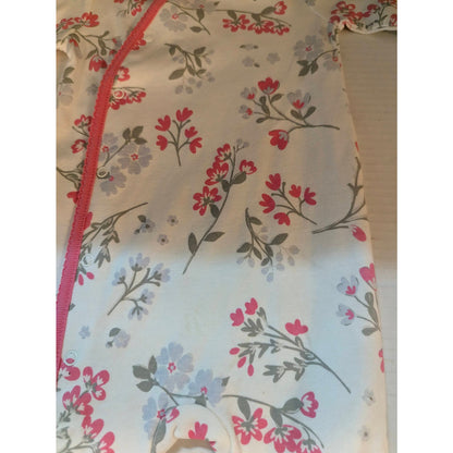 Koala Baby Girls Floral Long Sleeve Footed Sleeper One Piece Suit 6-9 Months NEW