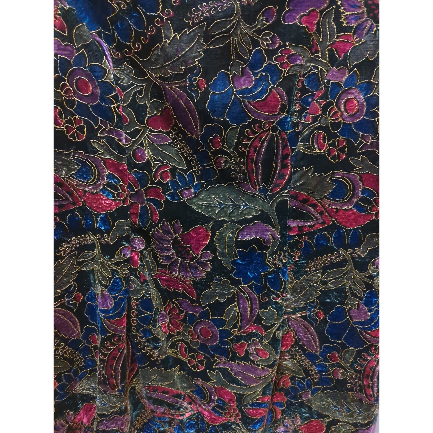Another Thyme Vintage Size 18 Long sleeve dress knee length crushed velvet
