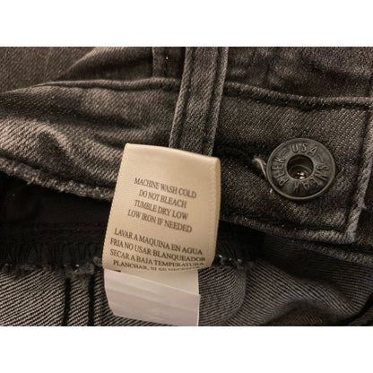 Sneak Peek Women's Frayed High Waist Skinny Boyfriend Jeans Size 1/W25 Black NWT