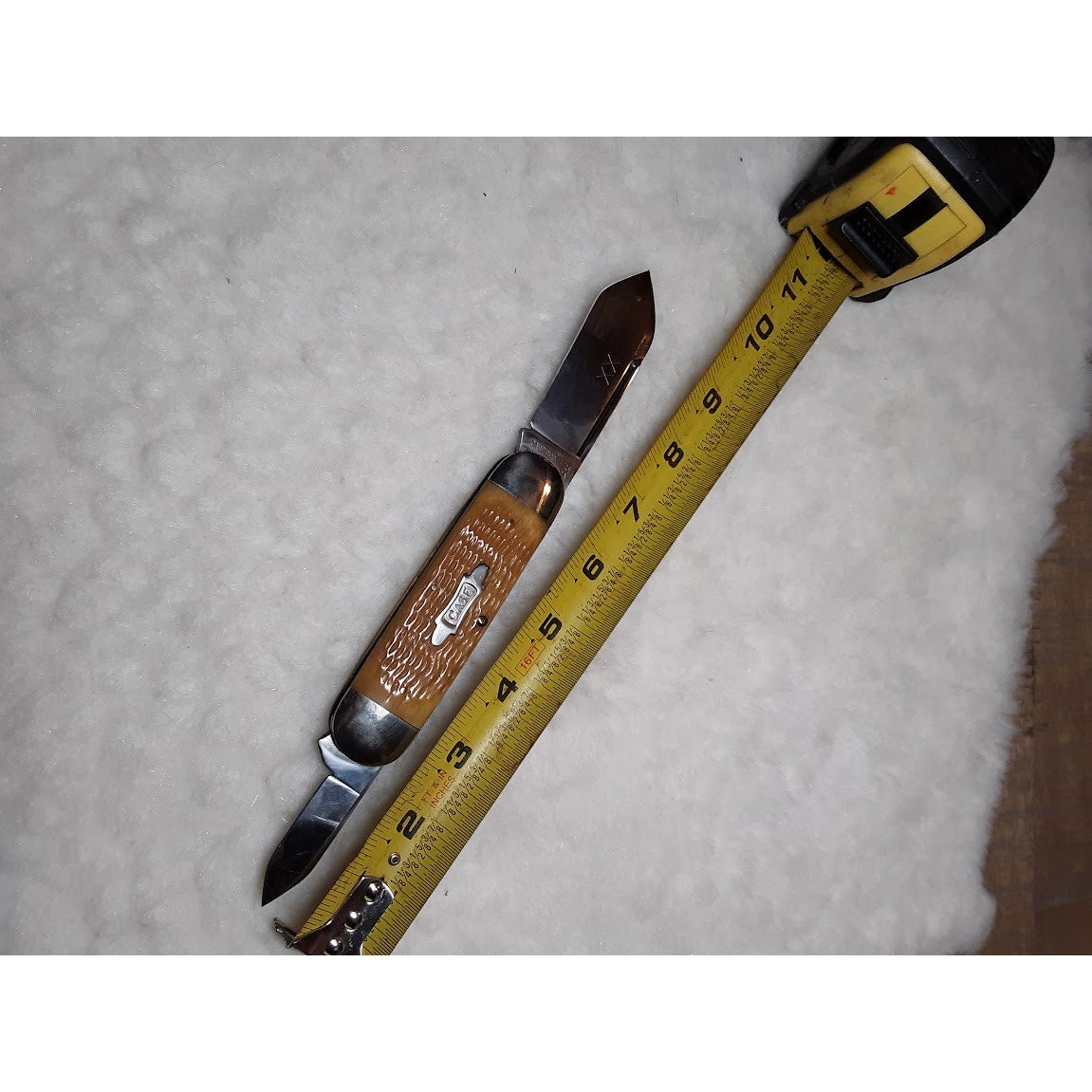 Case XX Folding Pocket KNIFE Elephant Toenail 62050 Light Brown Bone Sunfish 94