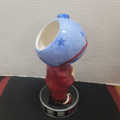 Planet Hollywood Mr. Globehead Headvase Planter Souvenir Blue Man Zoot Suit 10"