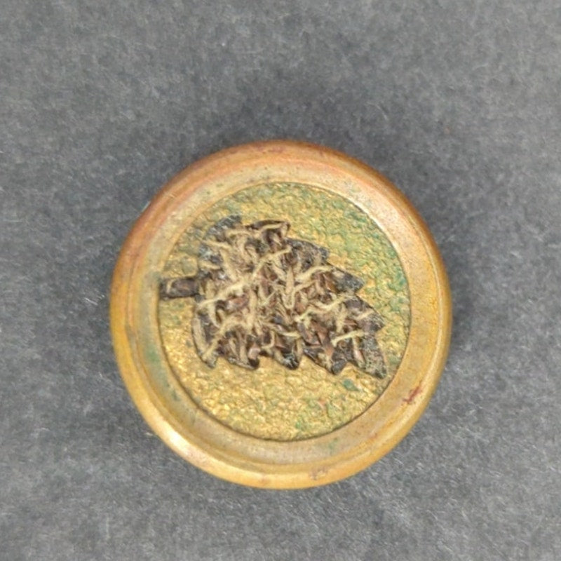 LOT A of 10 Antique Vintage Victorian Brass Mixed Materials Buttons ESTATE FIND