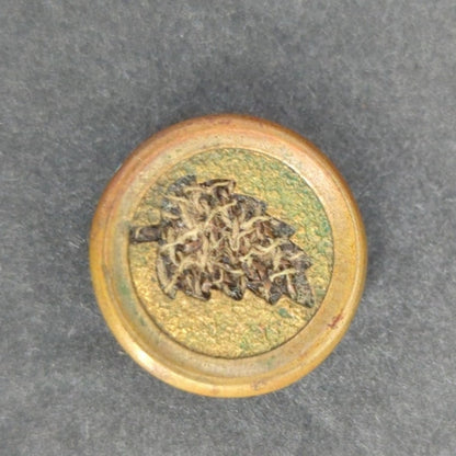 LOT A of 10 Antique Vintage Victorian Brass Mixed Materials Buttons ESTATE FIND
