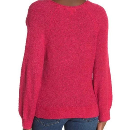 Abound sweater red Vneck XS casual NEW soft lightweight long sleeve Nubby