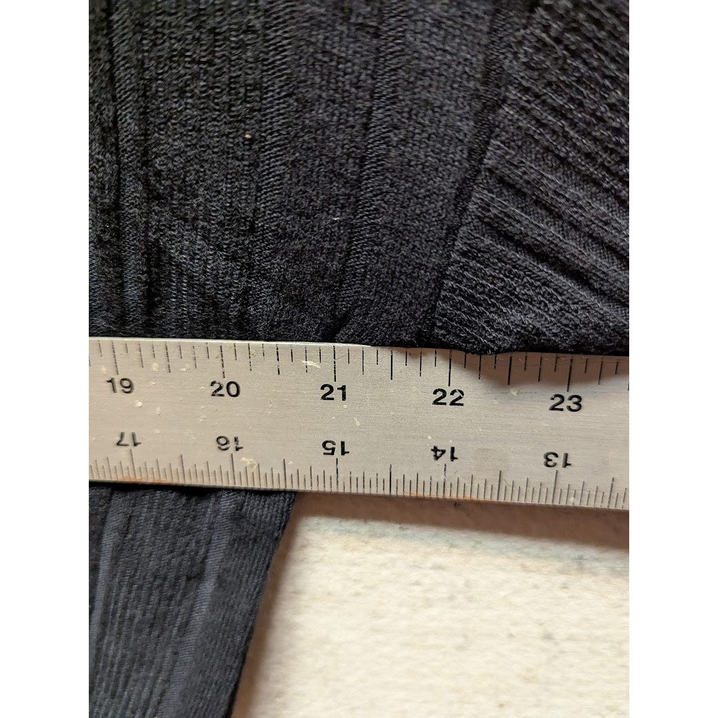 White Willow Women's Long Sleeve Ribbed Drawstring Hem Top gray large Retail $78
