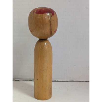 Vintage 1960s Japan Kokeshi Yamaha Doll Wood Handmade Hand Painted Japanese