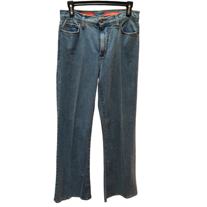NYDJ Tummy Tuck Jeans Womens 6 Straight Leg Medium Wash Stretch Denim Made USA