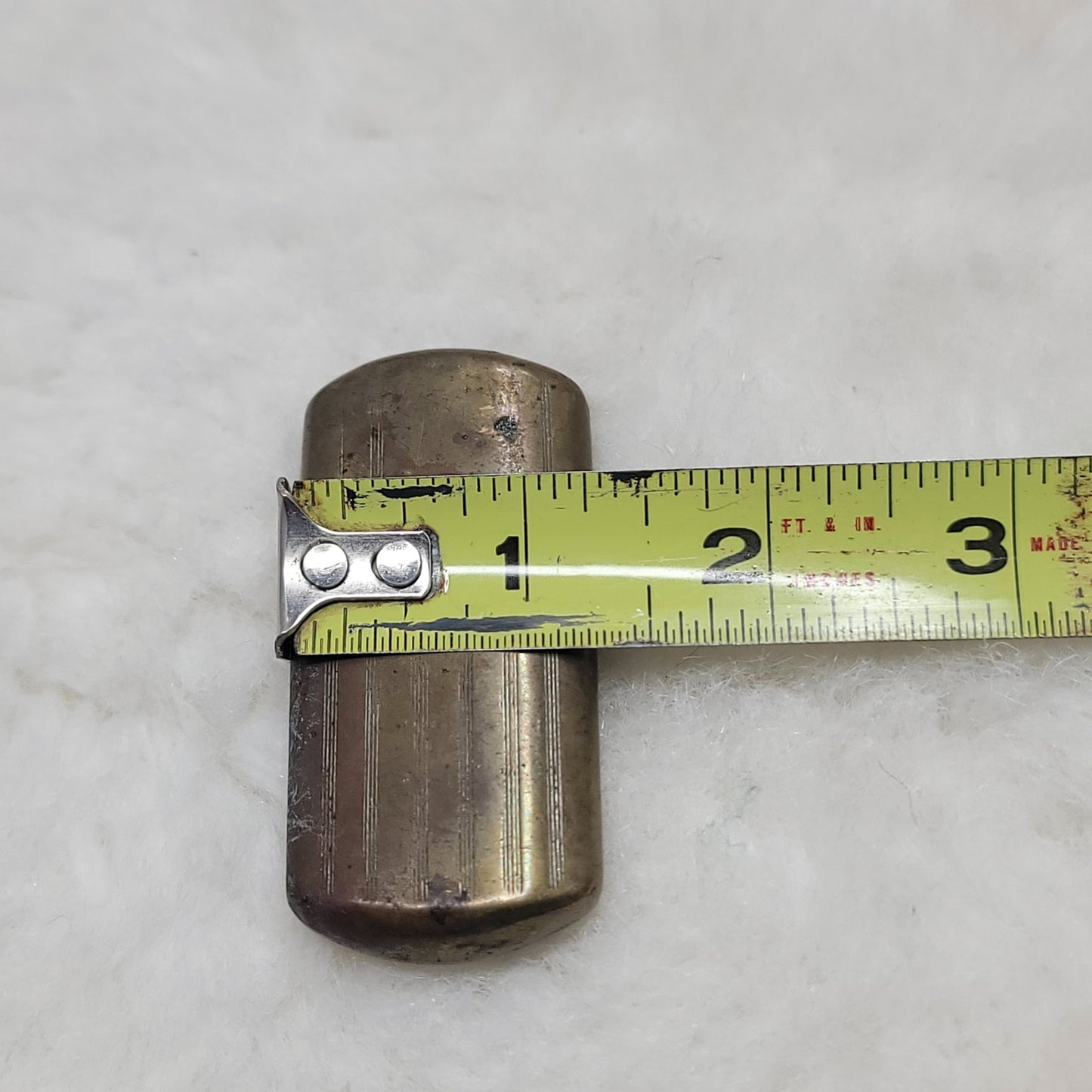 Vintage Brass Slide Sleeve Pocket Lighter Antique Military Trench Art WWI WWII