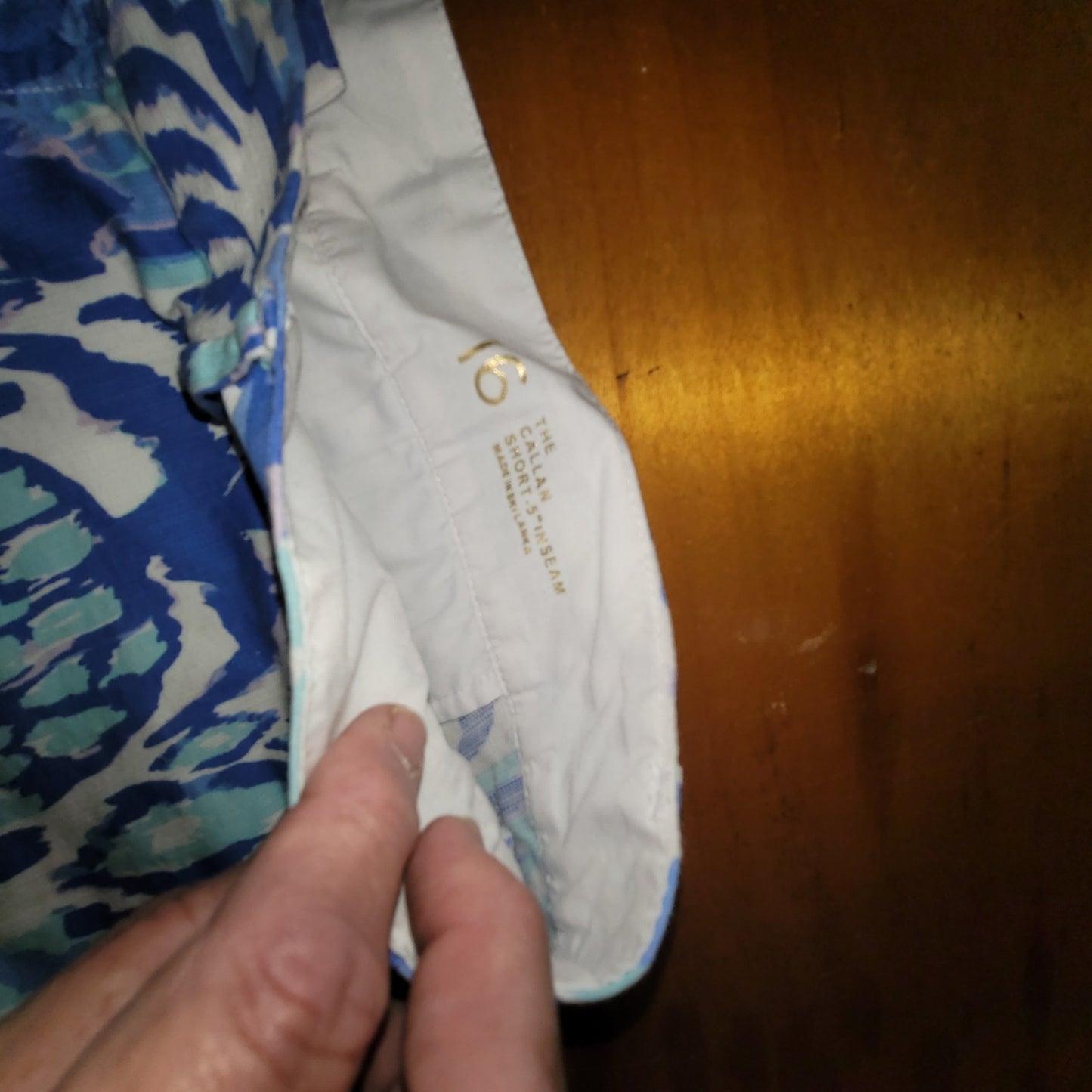 Lilly Pulitzer Callahan Shorts Size 16 Tropi Call Me Blue  Pineapple