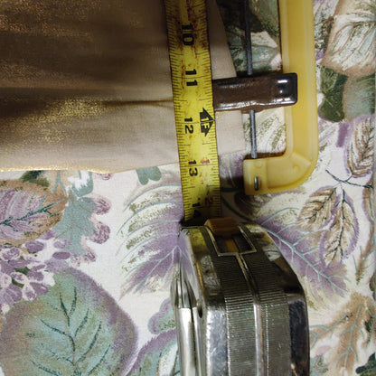 Vintage Rhapsody Ltd Champagne Shimmery Maxi  Lined Small No Pockets