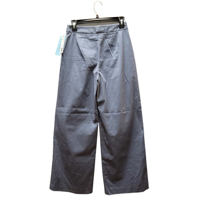 Antonio Melani Dusty Blue Side Zip Wide Leg Trousers Career Coastal Clean Sze 2