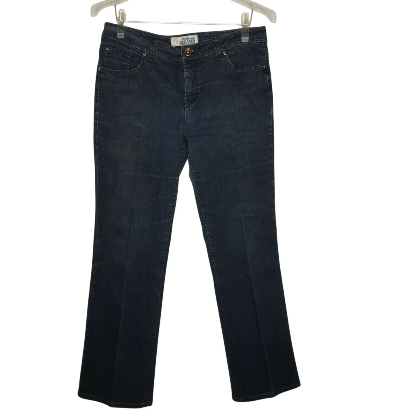 FADED Glory  Mid-Rise Medium Wash Denim Stretch Bootcut Jeans size 8 Petite