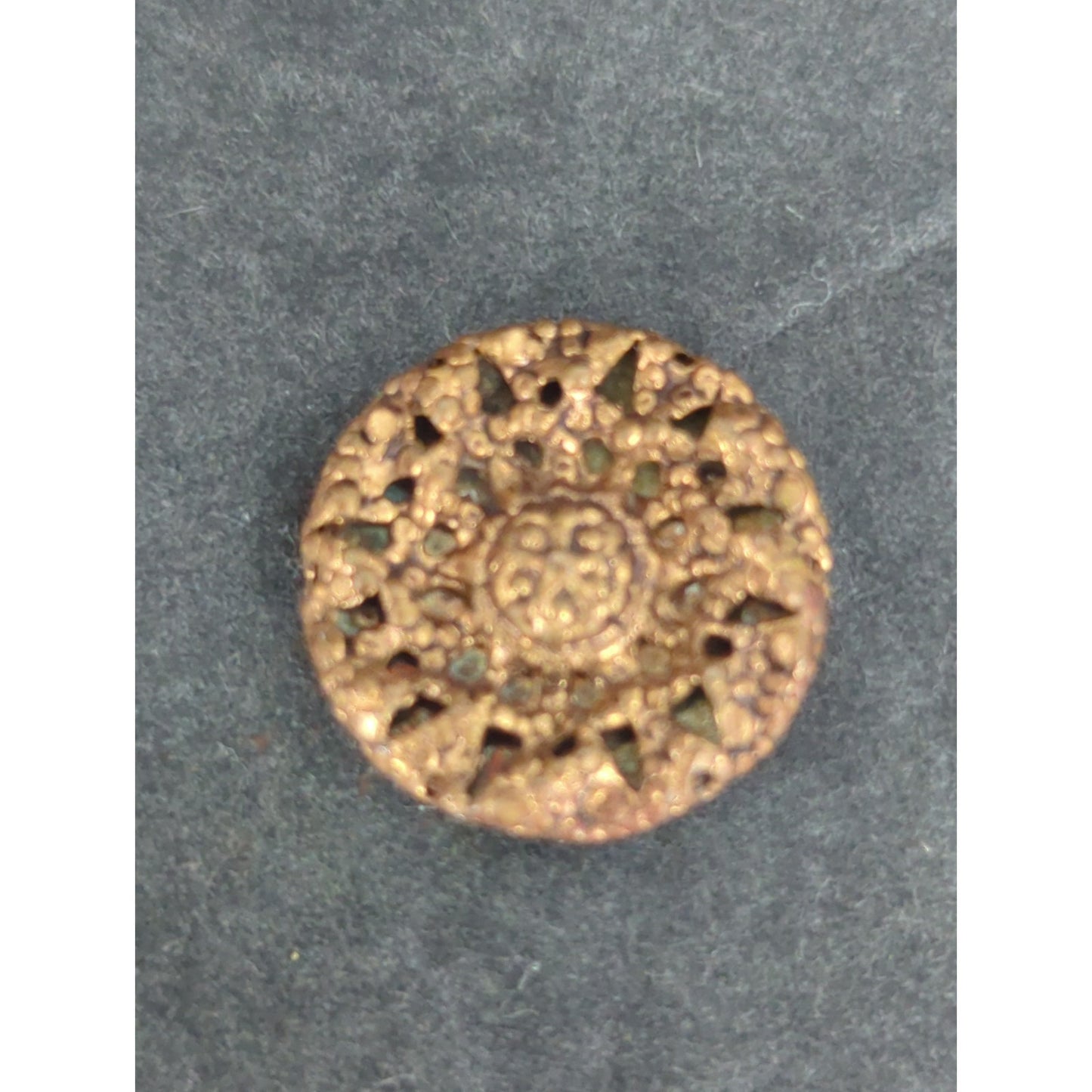 LOT CC of 10 Antique Vintage Victorian Brass Mixed Materials Buttons ESTATE FIND