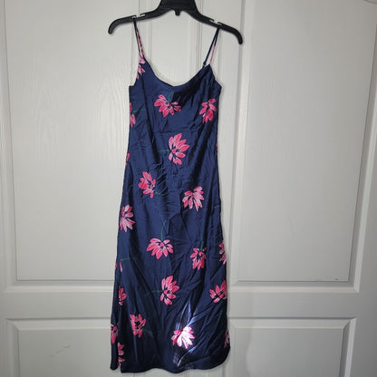 NEW All in Favor XS Womens Slip Dress Floral Blue Pink Cocktail