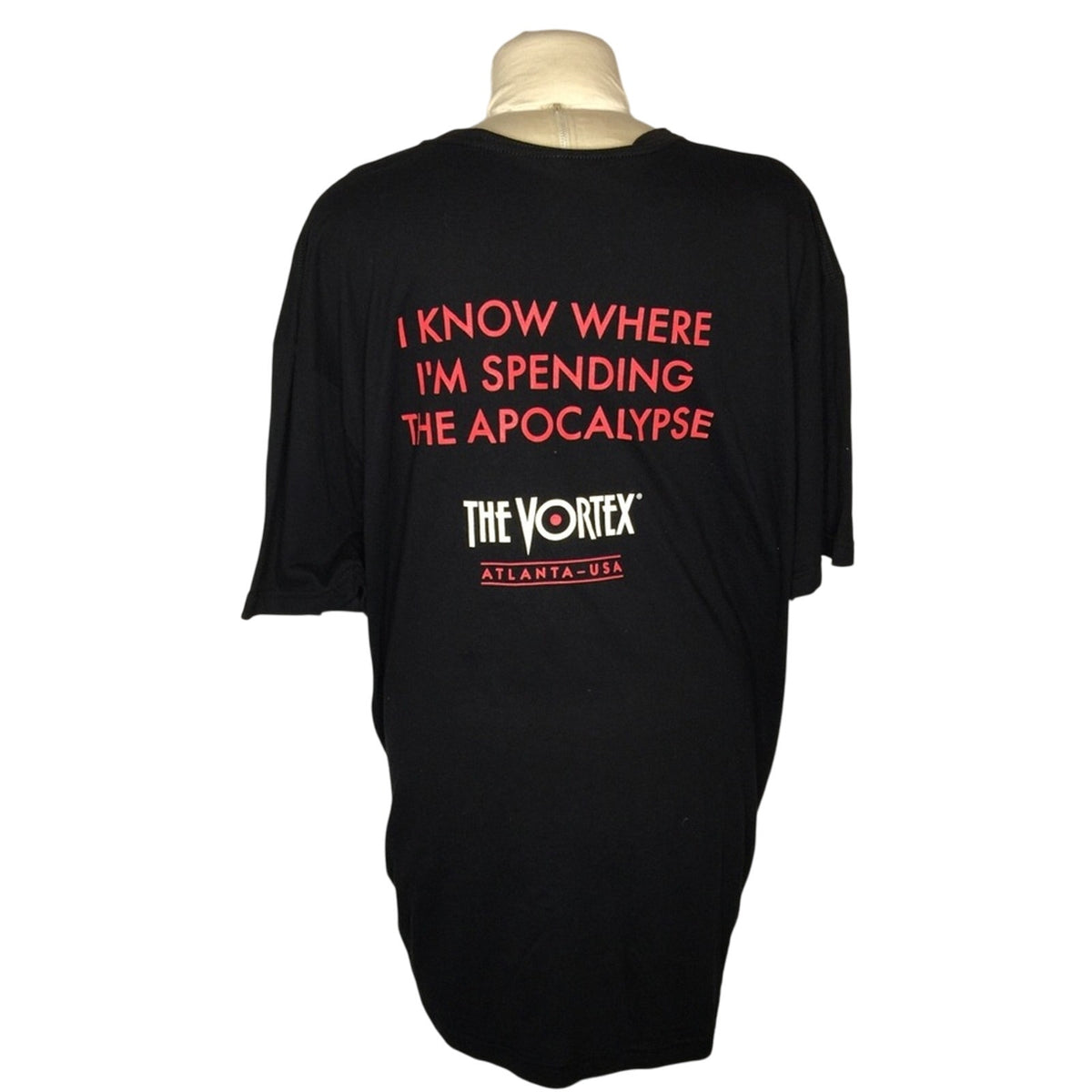 Next Level XXL The Vortex T-Shirt Black Skull Short sleeve Eat Burgers Not Brain