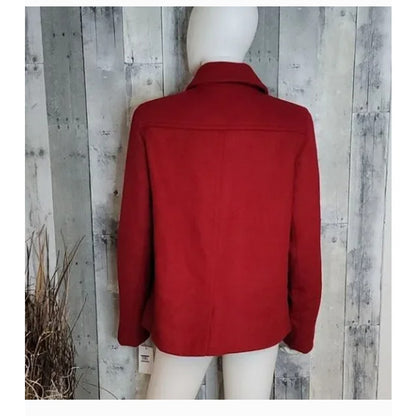 Halogen X Atlantic-Pacific Short Double wool double Breasted Coat xl NEW