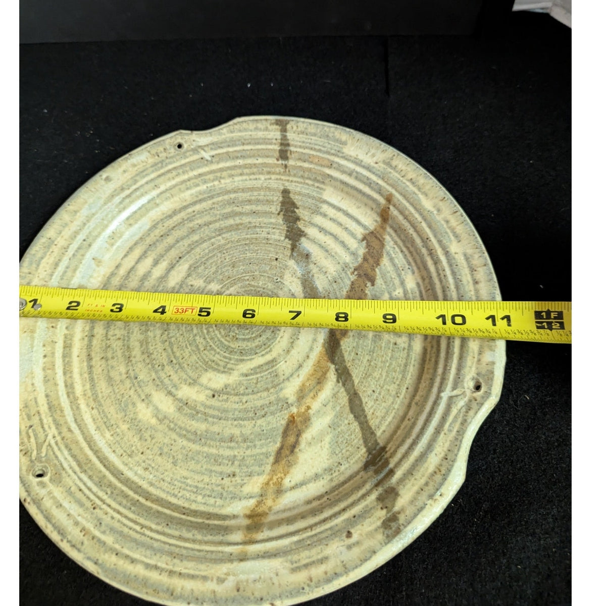 George Griffin Pottery, Sopchoppy Florida Handmade Art Pottery Plate 11"