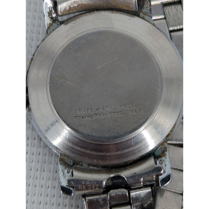Vintage Timex Manual-Wind Mechanical Watch with Stainless Steel Expansion Band