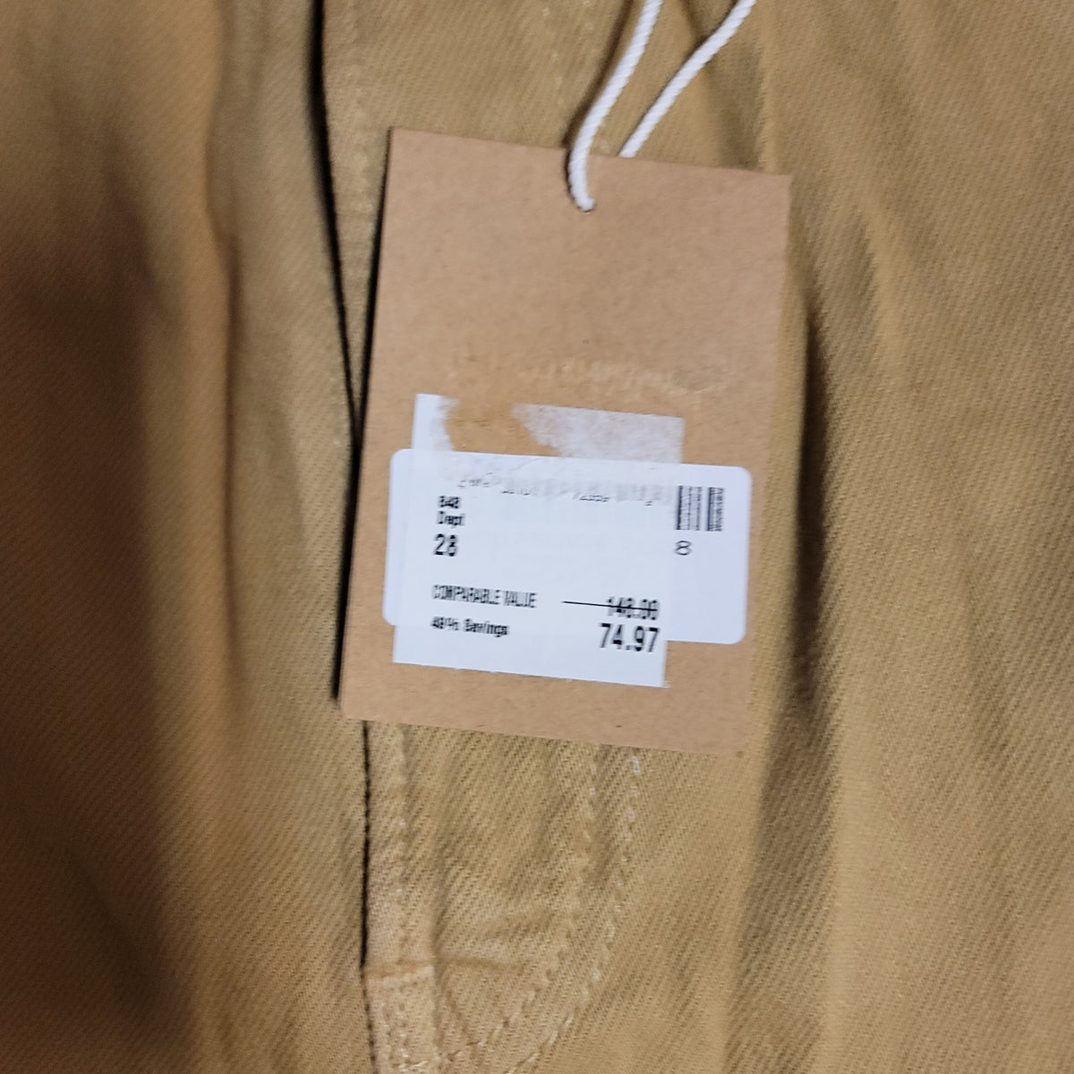Reformation size 28" x  31" Flare bell bottom wheat jeans pants NEW