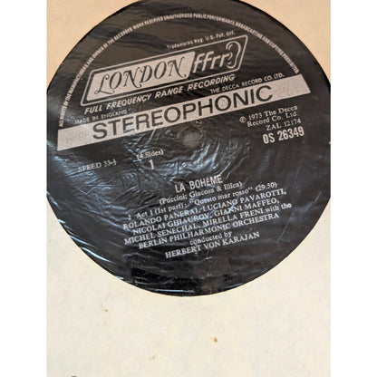 Vintage Puccini La Boheme Renata Tebaldi London Full Frequency Stereo 2-LP Box Set