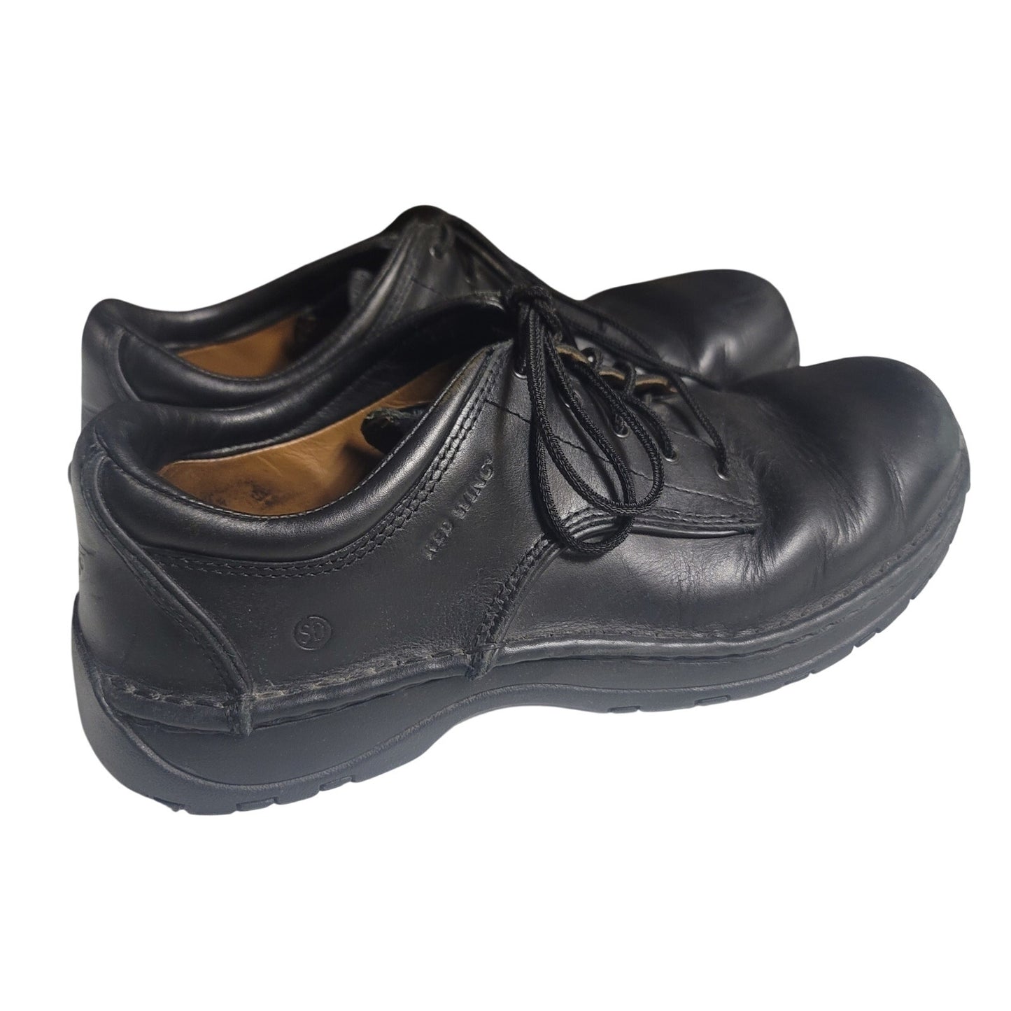 Red Wing Size 10.5D Black Mens Leather Oxford Low Top Work Shoes PreOwned