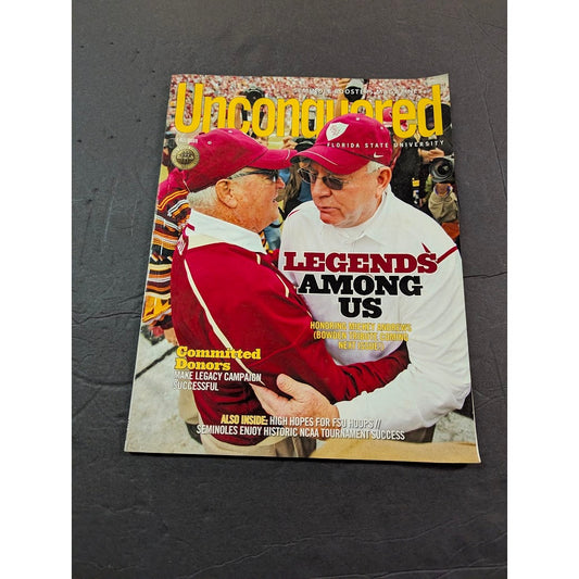 Unconquered Seminole boosters magazine Fall 2009 Florida State University BOWDEN