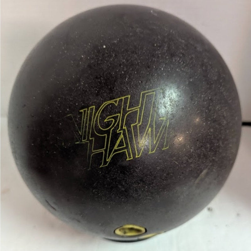 Vintage AMF Night Hawk Bowling Ball 13lbs Black Reactive Resin Pre Drilled