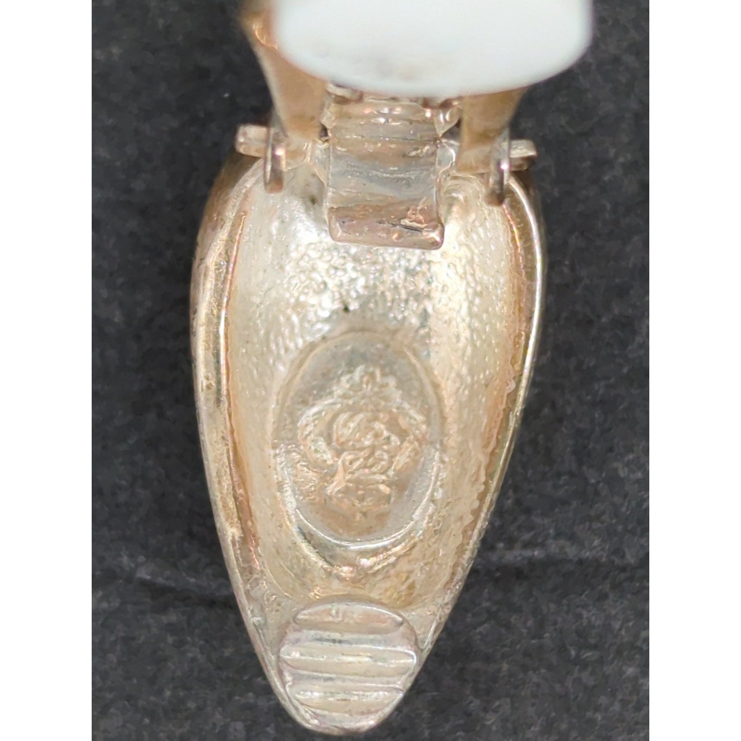 Vintage Premier USA Gold Tone Tear Drop Clip On Earrings Retro Statement 1980s