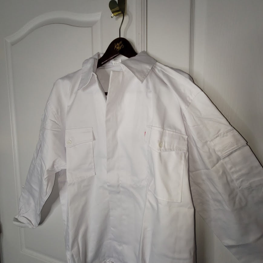 Sigcat White Utility Workwear Jacket Protective Lightweight Outerwear XXXL NEW