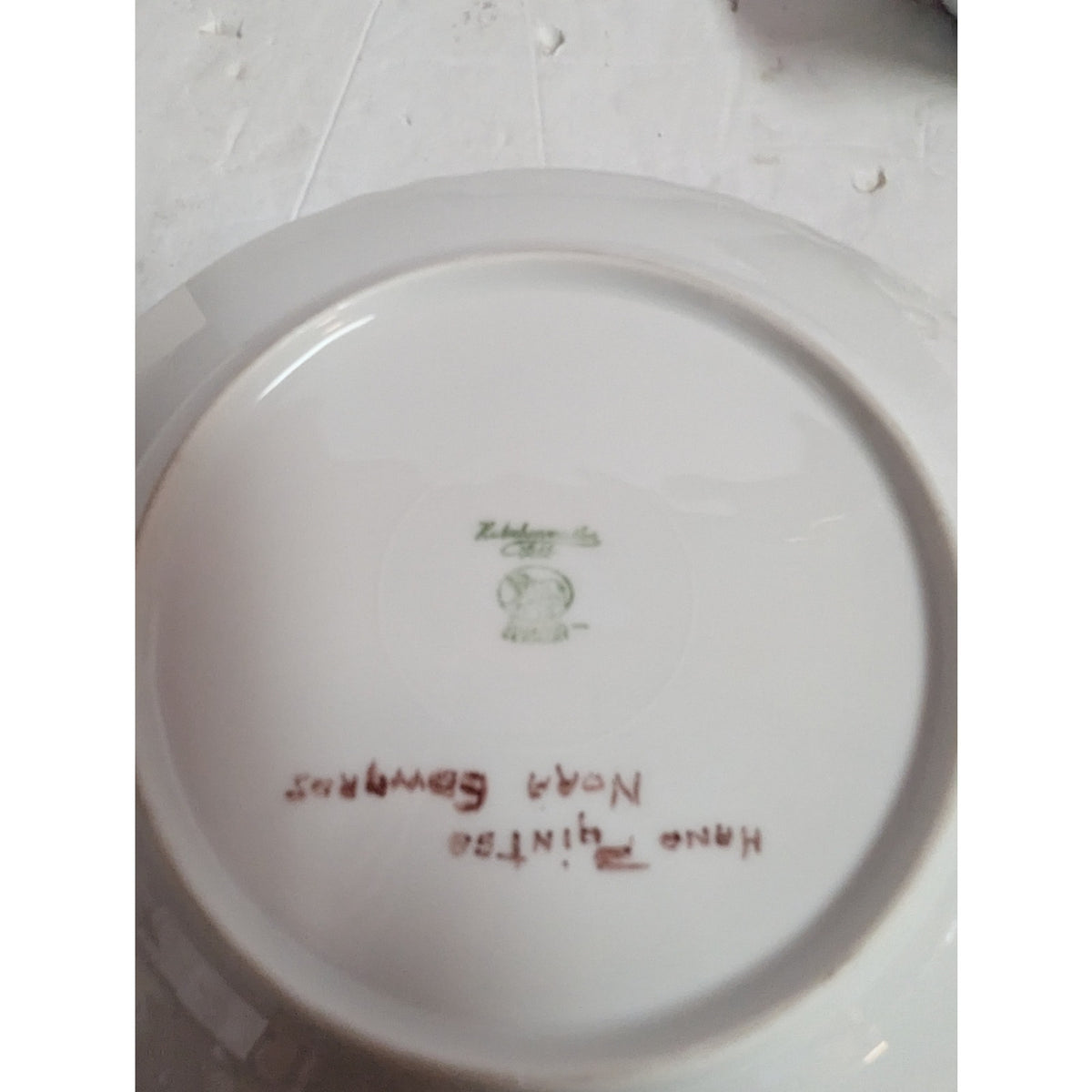 vintage Hutschenreuther Selb Bavaria covered butter dish handpaint floral round