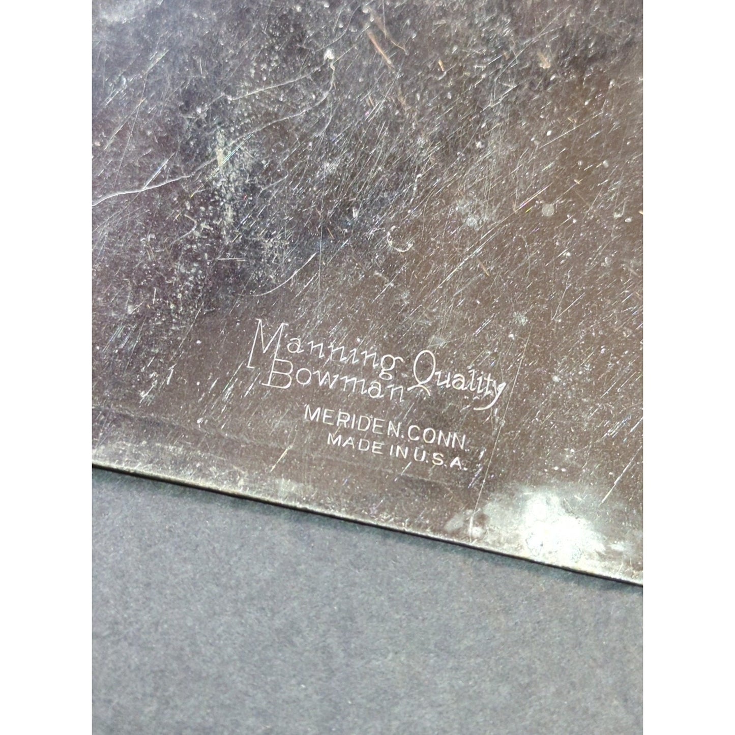 Vintage Manning Bowman Quality Butler Crumb Catcher Ash Pan Made in USA Chrome