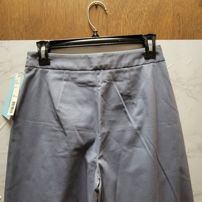 Antonio Melani Dusty Blue Side Zip Wide Leg Trousers Career Coastal Clean Sze 2