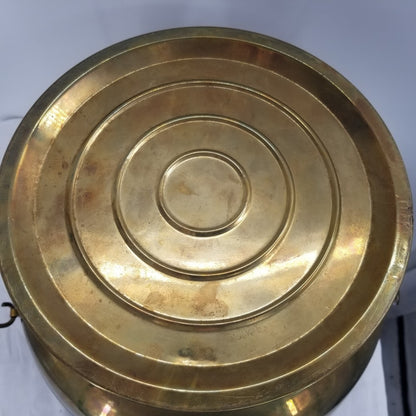 Vintage Chinese Mongolian Firepot Brass Hot Pot Chimney Chafing Dish 37"
