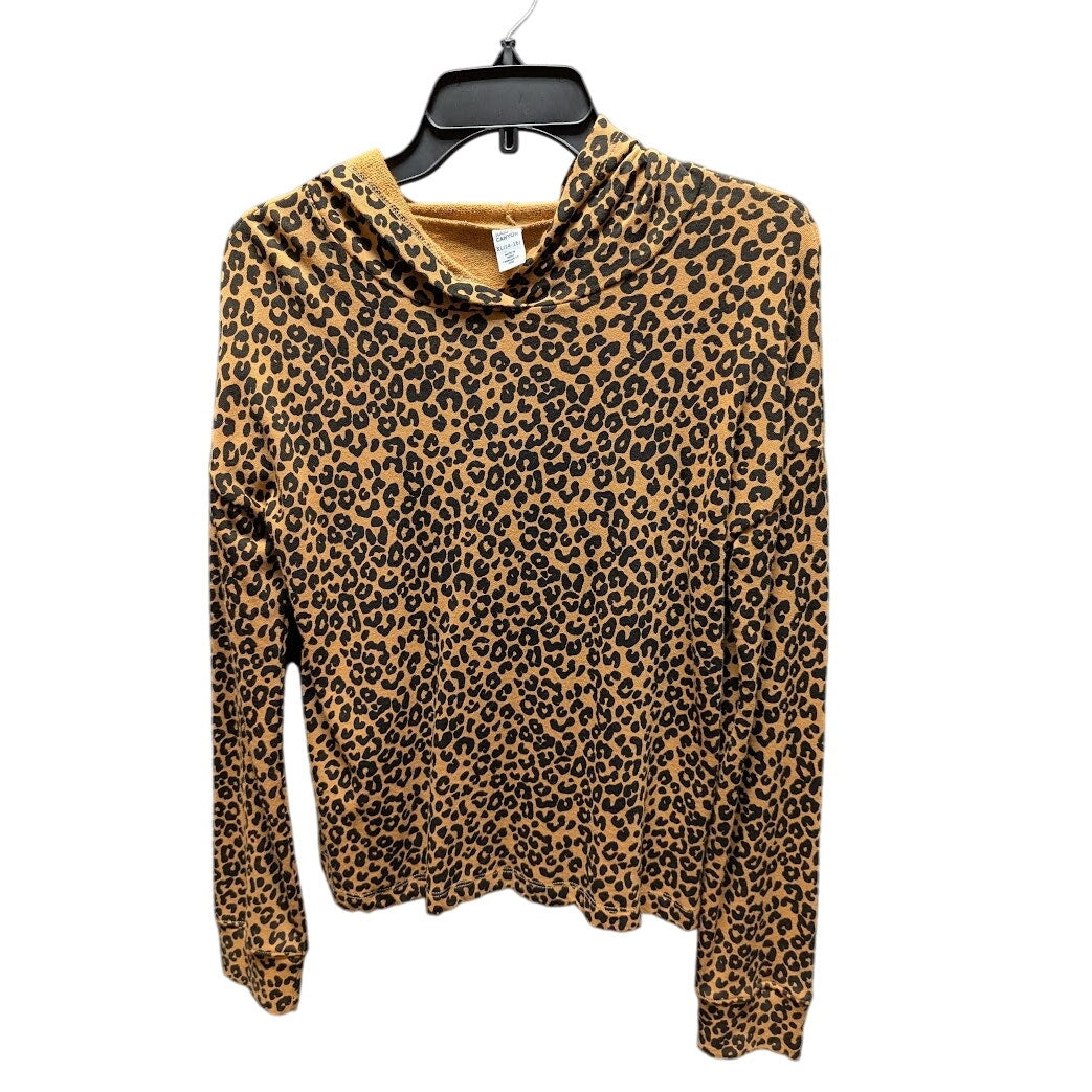 NEW Harper Canyon Girls Leopard Print Lightweight Pullover Hoodie Sweatshirt Top