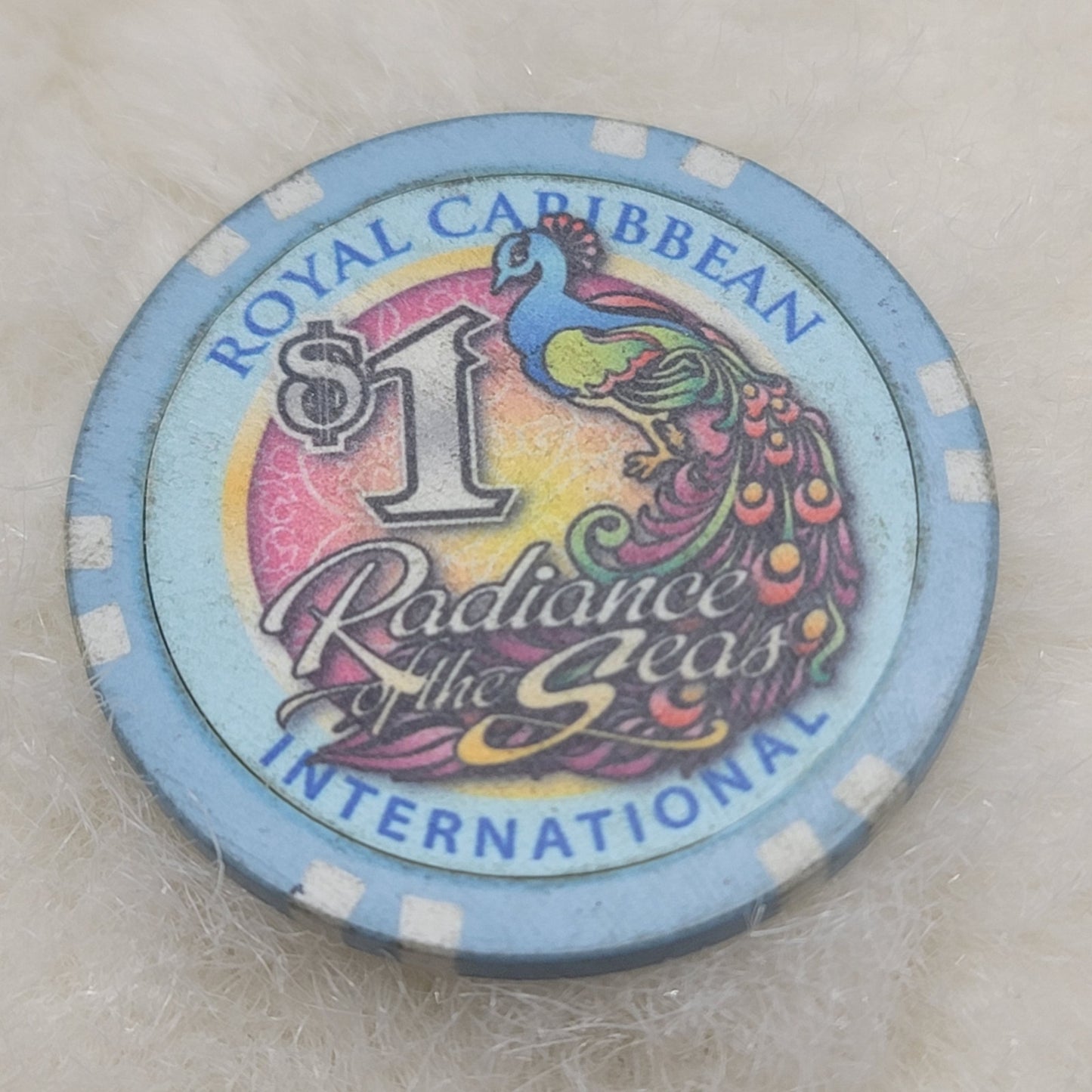 RADIANCE of the Seas Royal Caribbean International $1 Casino Chip GOING AWAY