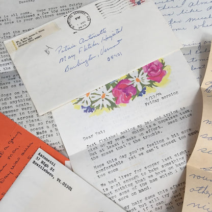 Vintage 70's letters LOT ephemera cursive GREAT cursive Scrapbooking decoupage