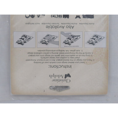 Christine Adolph for Prima Marketing "Adhesive Rub-On Pins" Transfer