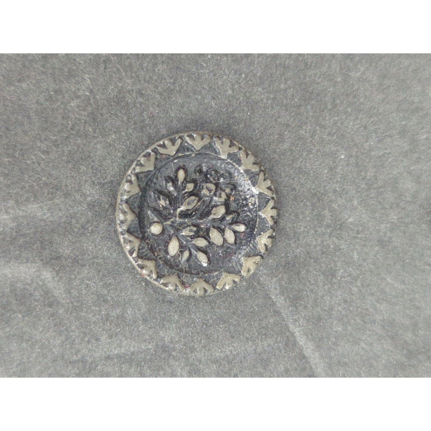 LOT U of 10 Antique Vintage Victorian Brass Mixed Materials Buttons ESTATE FIND