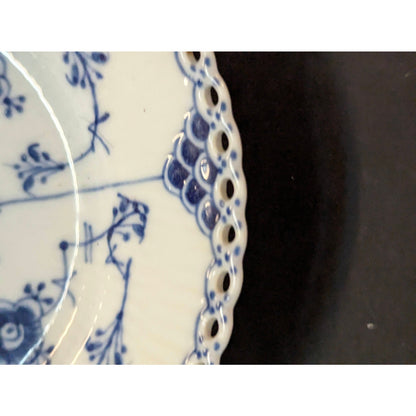 Royal Copenhagen Blue Fluted Full Lace Bread & Butter Plate (#1088)