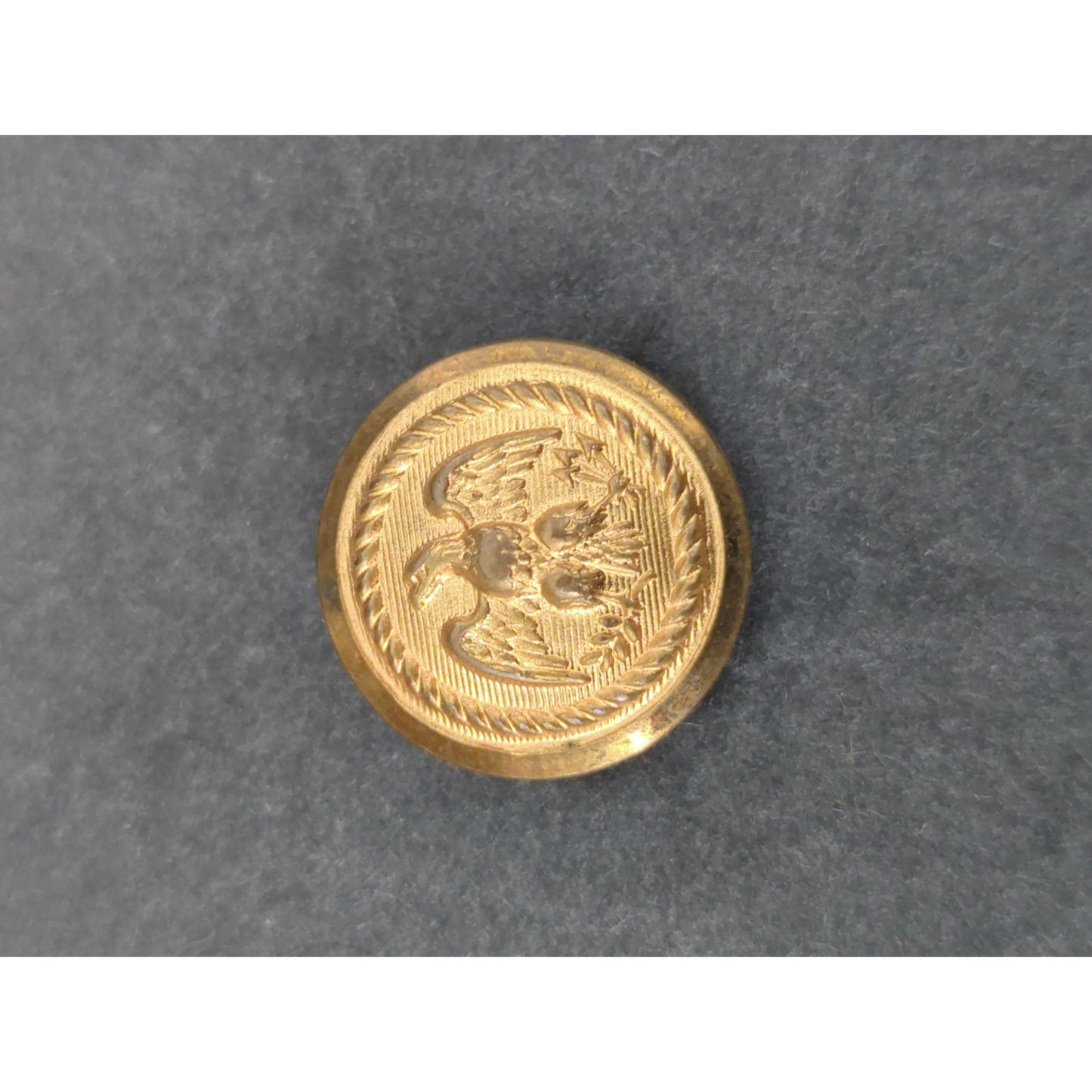 LOT N of 10 Antique Vintage Victorian Brass Mixed Materials Buttons ESTATE FIND