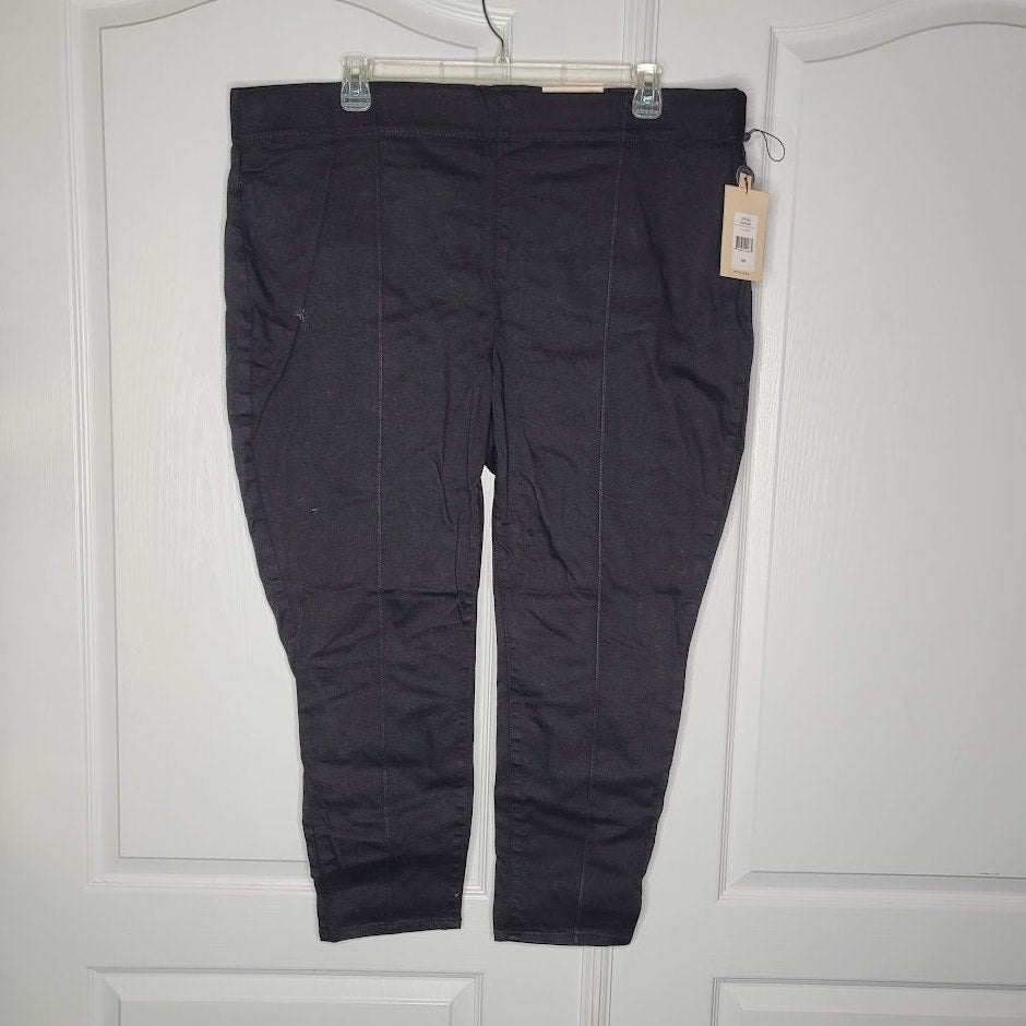 NYDJ Pull on Skinny Ankle Pintucks Size 22W women's PLUS Jeans Tambor