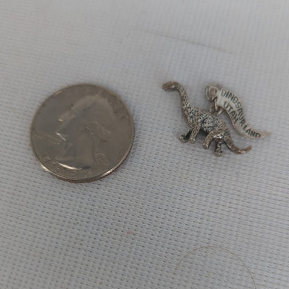 Vintage Sterling Silver Dinosaurland Utah Brontosaurus Charm