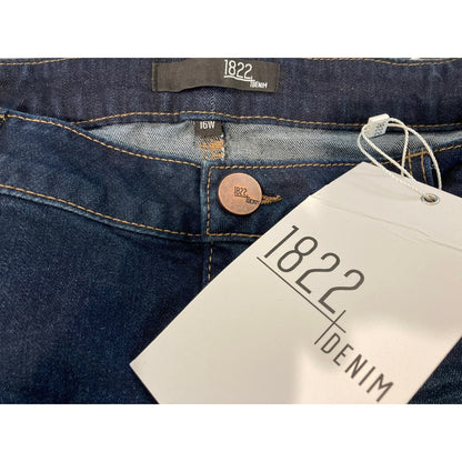 1822 Denim Five Pocket Stretch Ankle Skinny Jeans Sz 16W in Giovanna Blue NWT
