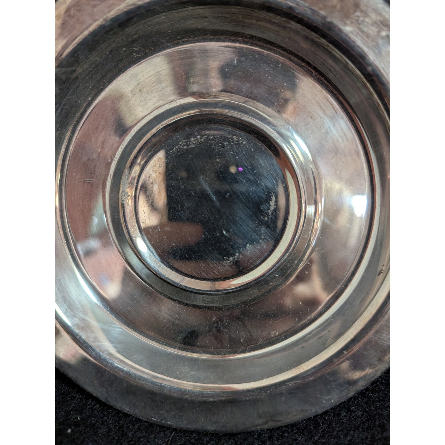 Vintage Oneida Ltd Silverplate Round Tray Small Plate Perfect for Candle
