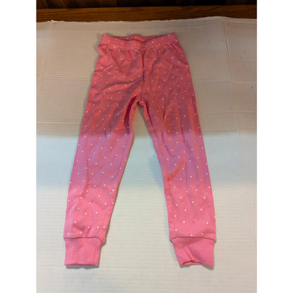 Janie and Jack Girls Pink Polka Dot Pajama Leggings Size 3