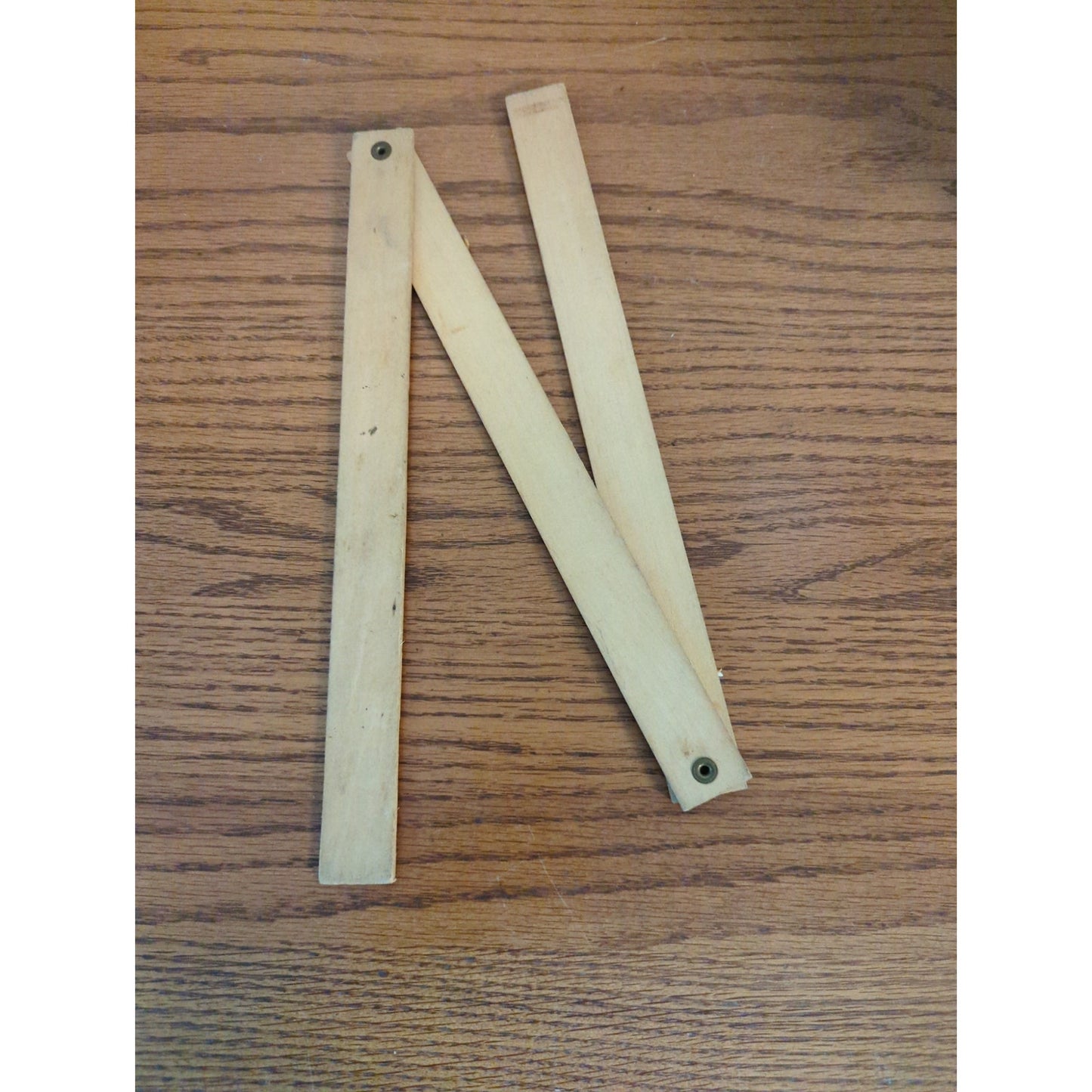 Vintage St Petersburg Florida Welcome Travelers Wooden Folding Ruler Advertising