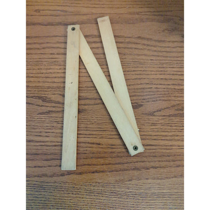 Vintage St Petersburg Florida Welcome Travelers Wooden Folding Ruler Advertising